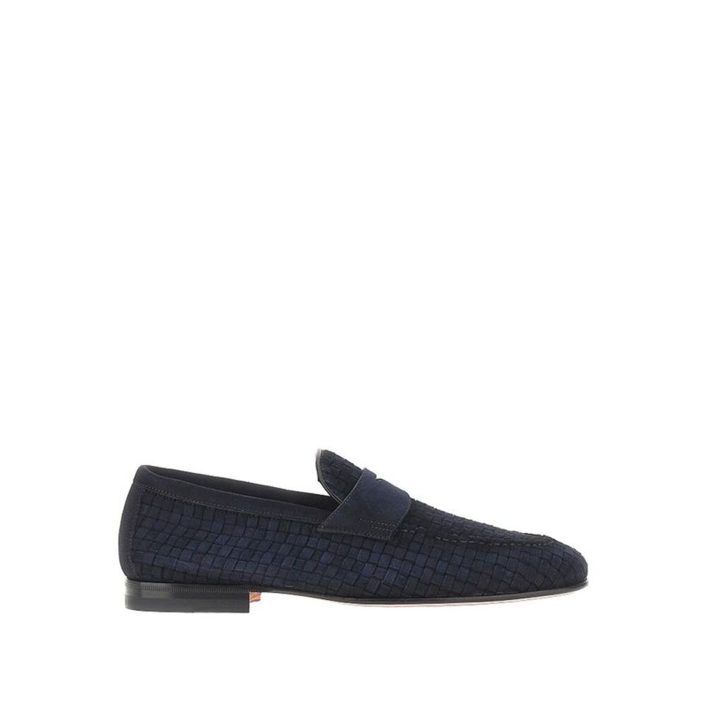 Santoni Men 'Carlo' Suede Leather Penny Loafers